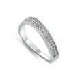 thumbnail image 4 of Wave Cluster Stackable Clear CZ Promise Ring .925 Sterling Silver White Jewelry Female Size 9, 4 of 4