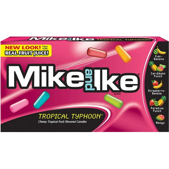 Mike & Ike Tropical Typhoon 5 oz Box (Pack of 4)