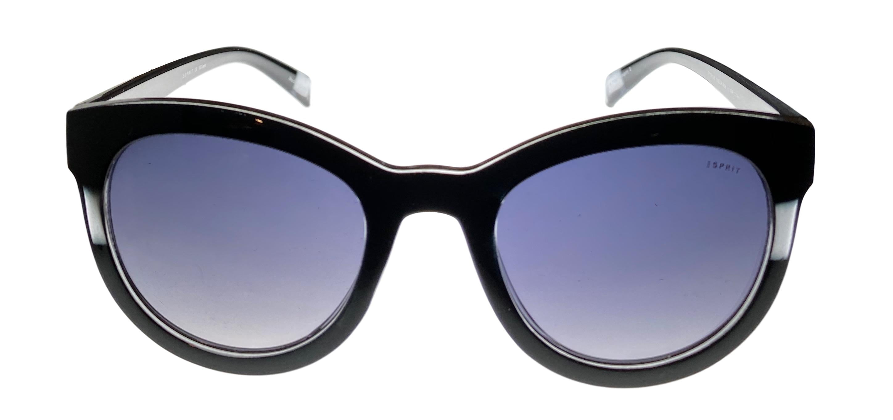 Smoke Gradient Lens 19377 538 Clear Fashion Wrap Esprit Sunglass Black