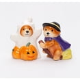thumbnail image 2 of Ceramic Halloween Salt and Pepper Shakers Teddy Bear Witch Ghost, 2 of 3