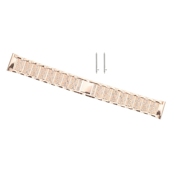 OFFIGAM Adjustable Rose Stainless Steel Watch Band for Women Comfortable Fit Replacement Strap