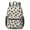 Black and Beige, variant on Black and White Leopard Print 17" School Backpacks for Teens,Waterproof Oxford Fabric,S-Shape Padded Straps for School,Travel,Hiking,Camping