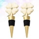 thumbnail image 2 of 2pcs Four Leaf Clover Wine Stopper Creative Champagne Bottle Stopper St. Patricks Day Supplies Wine Bottle Sealer for Bar Party Restaurant, 2 of 3