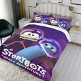 thumbnail image 3 of Cartoon 3 Piece Bedding Set A StoryBots Movie Comforter Set Cute Duvet Cover Sets Super Soft Girls Bedding Set Kids Bedroom Gifts,1 Duvet Cover with 2 Pillowcases Twin, 3 of 6