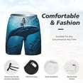 thumbnail image 3 of KLL Ocean Dolphin Fish School for Mens Swim Trunks Quick Dry Swim Shorts with Built-in Compression Liner Funny Swimwear Bathing Suits-X-Large, 3 of 6
