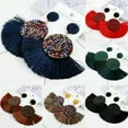 thumbnail image 3 of K-KED Tassel earrings women bohemian handmade geometric fringe rhinestone statement-#4, 3 of 9