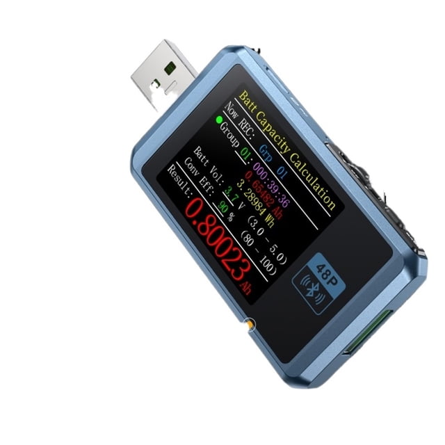 USB Tester Voltmeter Ammeter TYPE-C Fast Charge Detection Trigger Capacity Ripple Measurement With CNC Metal Shell ,Improved Measurement Accuracy