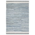 thumbnail image 2 of SAFAVIEH Kilim Sharlene Striped Area Rug, Blue/Ivory, 4' x 6', 2 of 10