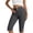 A309 Dark Gray, variant on Capri Leggings for Women High Waisted Cropped Yoga Pants Workout Running Capris Athletic Tights with Button Detail Spandex Stretch Gym Activewear