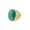 Gold-Dark Green, variant on Men's Stainless Steel Vintage Gothic Oval Gemstone Ring Engraved Dragon Style Silver Green Size 12