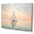 thumbnail image 2 of Designart "Boat delicate Waters II" Transportation Canvas Print, 2 of 5