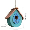 thumbnail image 2 of Handmade Wooden Hummingbird Birdhouse – Weather-Resistant Outdoor Shelter for Gardens & Patios (Natural Wood Design), 2 of 2