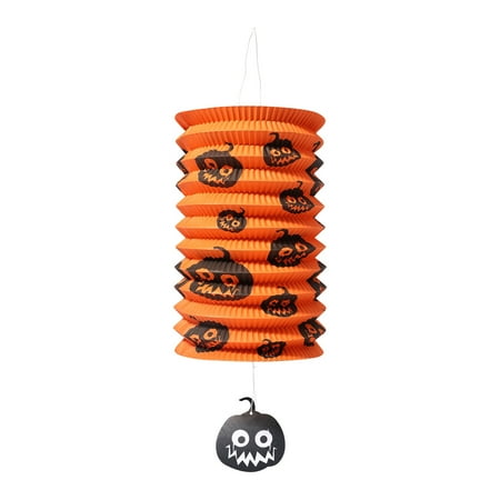 

Woshilaocai Halloween Ornament Cartoon Patterns Print Stretchable Festival Lantern Decorative Pendant For Home Shops