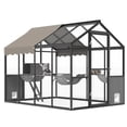 thumbnail image 1 of Enclos Extérieur pour Chat – Catio Spacieux à Entrée Piétonne pour Plusieurs Chats (Aluminium Résistant aux Intempéries, Toit anti-UV), 1 of 6