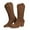 #2 1828-Brown, variant on FAMITION Cowgirl Boots for Women Pointy Toe Women's Western Boots Cowboy Boots Pull On Mid Calf Chunky Heel Boots Black