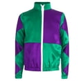 thumbnail image 3 of iiniim Girls Horse Racing Jacket Color Contrast Coat Long Sleeve Zipper Top for Kids Riding Show Green 16, 3 of 7
