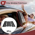 thumbnail image 2 of Pegatina Antirrayaduras del Recorte del Pilar de la Puerta de Unique Bargains Cubierta Exterior para Audi Q7 2006-2015 Fibra de Carbono Negra Frontal Trasero Izquierdo Derecho, 2 of 6