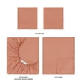 thumbnail image 6 of Mainstays Super Soft Brushed Microfiber Bed Sheet Set, Clay Terracotta Dream, King, 4 Piece, 6 of 13