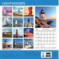 thumbnail image 2 of 2023 -12 Month Calendar- Lighthouses 12x12 Hanging Wall Calendar by DaySpring, 2 of 3