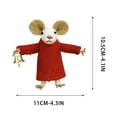 thumbnail image 2 of XWSHYW Adornos Colgantes Adorno para Bolso de Lana con Forma de Ratón, Caniche, Profesor, Doctor Ratón, 2 of 2