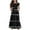 Black1, variant on Jgppe Girls Maxi Dress Summer Loose Basic Short Sleeve Ruffle Hem Stretchy Casual Long Dresses with Pockets 6-13Years