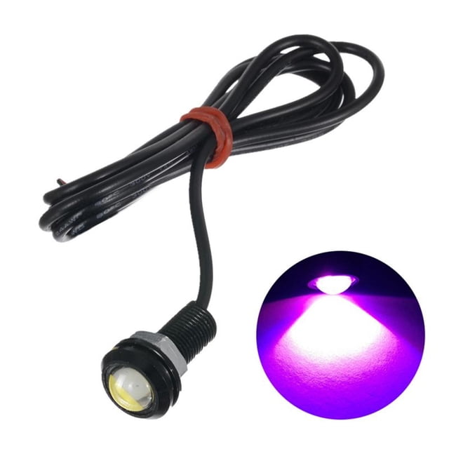 Car Strobe Light 12V LED Light 18mm Car Eagle Eye Waterproof Spare Rversing Parking Camera Signal Car DR Backup Parking Signal ,Powerful Illumination