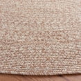 thumbnail image 3 of SAFAVIEH Braided Gino Distressed Machine Washable Reversible Area Rug, Natural, 7' x 7' Round, 3 of 8