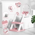 thumbnail image 2 of Asiento para ir al baño RABB 1ST Upgrade para niños pequeños, rosa, 2 of 7