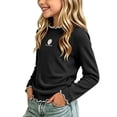 thumbnail image 7 of PureCasa Toddlers Baby Girls Basic Shirts Turtleneck T-Shirt Tops Cotton Lettuce Edge Trim Long Sleeve Cute Print Toddler Girl Clothes, 7 of 7