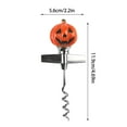 thumbnail image 2 of Halloween Bottle Stopper Decorative Metal Resin Hat Pumpkin Design Holiday Kitchen Accessory, 2 of 6