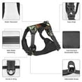thumbnail image 6 of Haiem Multicolored Butterflies Pattern No-Pull Dog Harness Reflective Front Clip Vest with Handle,Step-in Air Dog Harness,Adjustable 2 Metal Rings 4 Buckles-Large, 6 of 6