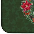 thumbnail image 4 of French Bulldog Black White Poinsetta Wreath Dish Drying Mat, 4 of 7