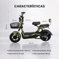thumbnail image 3 of Bicicleta Eléctrica Motobic R14 Neon EBIKE Motor 500w Vel Max 35 Km/h Frenos de Tambor multicolor, 3 of 8