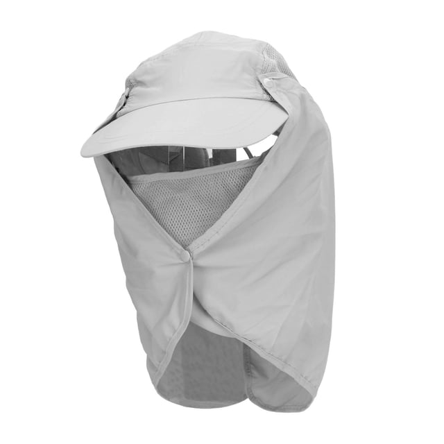 Gorra De Pesca De Ala Ancha, Sombrero De Protección Solar Al Aire Poliéster Y Tela De Malla Fácilmente Extraíble Ajustable Para Acampar