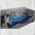 thumbnail image 6 of Fantasy Soft Flannel Fleece Throw Blanket, Space Comet Rushing to Planet Galaxy Cosmos Themed Stardust Illustration, Cozy Plush for Indoor and Outdoor Use, 60" x 80", Violet Blue Orange, by Ambesonne, 6 of 6