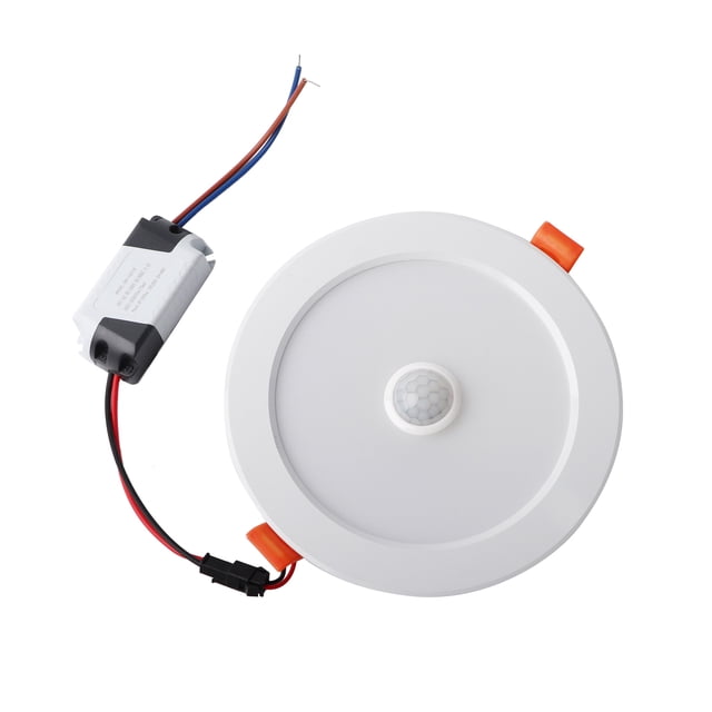 Downlight, 12W AC85-265V LED Sensor de techo Lámpara empotrada Sensor Luz de techo Estética elegante