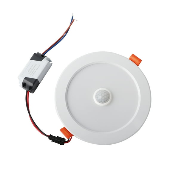 Downlight, 12W AC85-265V LED Sensor de techo Lámpara empotrada Sensor Luz de techo Estética elegante