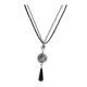 thumbnail image 1 of Retro Safety Buckle Tassel Pendant Necklace Chinese Style Adjustable Extended Chain Necklace Women Clavicle Chain Jewelry Gift---Model code 27218, 1 of 4