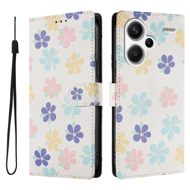 FOXDOCK Funda Tipo Cartera para Xiaomi Redmi Note 13 Pro Plus con Soporte y Correa – Diseño de Patrones Lindos