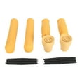 thumbnail image 2 of Crutch Pad Set Soft Rubber Hand Grip Underarm Pad Non Slip Tip for Aluminum and Wooden Crutches, 2 of 8
