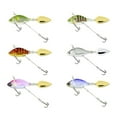 thumbnail image 1 of Cheers.US 13.6g Fishing Lure Sinking Powerful Hook Vibration Lipless Crankbaits Artificial Hard Bait Metal Sequin Lure Bait Long Throw Freshwater Saltwater Fishing Tackle Lures and Baits, 1 of 7