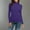 Purple, variant on TIHLMK Women's Blouses Fashion Womens Solid Color Turtleneck Long Sleeve Knitting Tshirt Slim Blouse Tops Gifts for Women