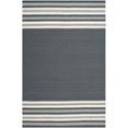 thumbnail image 1 of Safavieh Dhurries Dark Grey Contemporary Rug - 5' x 8', 1 of 2