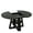 Black, variant on Resenkose 43.3"-59" Round to Oval Extendable Table for 4-8 People, Wood Base Dining Table with Storage Shelf for Kitchen, Living Room, Walnut