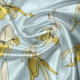 thumbnail image 7 of Ambesonne Fruit Valance & Curtain, Pastel Design Banana Images, 55"x36", Pale Blue Yellow and Cream, 7 of 7