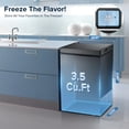 thumbnail image 4 of Auseo Mini Freezer Chest 3.5 cu ft,  Black Deep Freezer & Side Handle, Compact Freezer with 7 Gear Adjustable Temperature, Removable Storage Basket*2, Energy Saving, 4 of 9