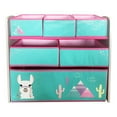 thumbnail image 1 of Llama Toy Organizer/Bookshelf with 6 Fabric Bins, 1 of 2