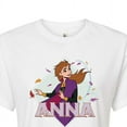 thumbnail image 3 of Disney Frozen 2 - Anna Stirs Up Leaves - Juniors Cropped Cotton Blend T-Shirt, 3 of 5