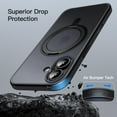 thumbnail image 6 of JETech 360 Degree Rotatable Ring Case for iPhone 17 6.3-Inch with Camera Control Button, Compatible with MagSafe Phone Cover (Black), 6 of 7