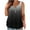 Black, variant on yillto Women Tank V Neck Buttons Pleated Sleeveless Gradient Blouse Causal Flowy Summer Tee Tops